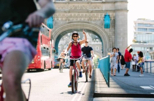 Fietstocht langs de Theems